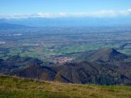 vista su pianura e alpi cozie 
