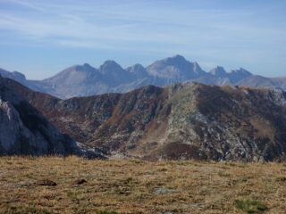 il gruppo del Marguareis dalla cima