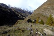 La diga e l'alta valle nella tormenta