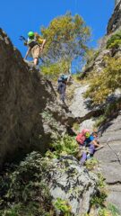 Un passaggio attrezzato del sentiero