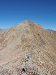 Vista sul monte della Valletta scendendo dall'Orgials
