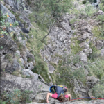 Martina impegnata nel 6a+ fisico