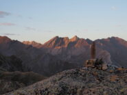 Tramonto su Pan di Zucchero,Pic d'Asti e Crete de la Taillante dal bivacco