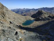 Lago Gelato dal Col Fussy. In secondo piano lo spartiacque Valchiusella - Camporcher.