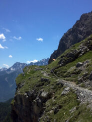 Tratto attrezzato prima del Rifugio di Stroppia