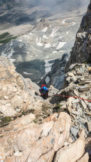 Prima delle calate della cresta NE
