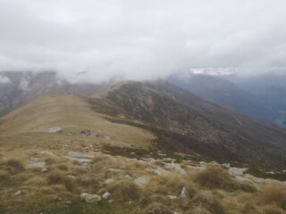 dal Soglio verso l'Uja nella nebbia