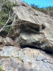 il termine della via. A pochi metri sulla sinistra c'è il sentiero di discesa