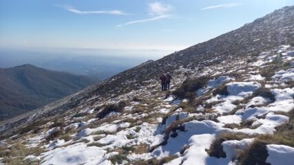 Nela neve prima della Croce d'Intor