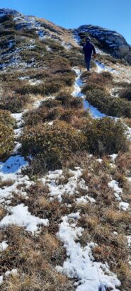 scendendo verso il Coletto Pellerina