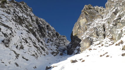 il canale dal sommo del conoide..