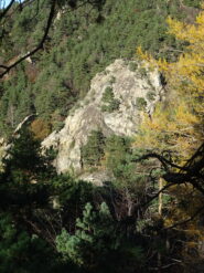 Parte alta del torrione dove corre la via