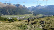 In discesa verso Samedan.