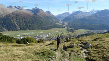 In discesa verso Samedan.
