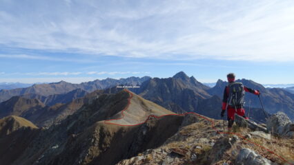 Da q. 2637m Si continua verso Cima di Venina.