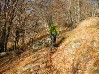 lunga discesa verso Pratobotrile.....