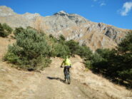 lo sterrato verso quota 1812 m.