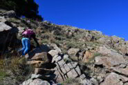 Ripido traverso verso Nord