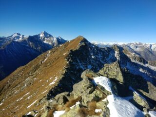 Punta Pianeritz ovest, vista dalla Punta est