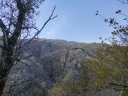 Ritorno al calar della sera a cortaccio con vista sulla cima di oggi