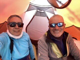 Campo 2 - riposino finale; fra poche ore si parte!!