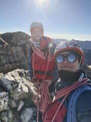 Selfie di dubbia qualità su punta Emma.
- Carlo e Mati