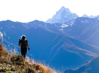 Nel tratto sopra l'Alpe Subiasco ed il bivio x la Gran Guglia
