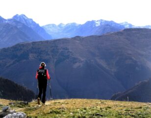 In discesa verso il gias La Sella