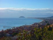 vista sul mare e Isola Galinara