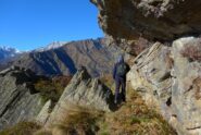 Passaggio nella roccia