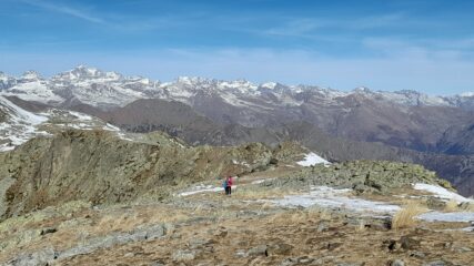 Crestone di discesa dal Ciarm del Prete