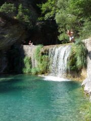 L’ultimo salto presso lo sbarramento artificiale