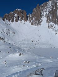 Traccia dal rifugio al canale
