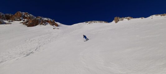 Neve liscia grippante nella seconda discesa 
