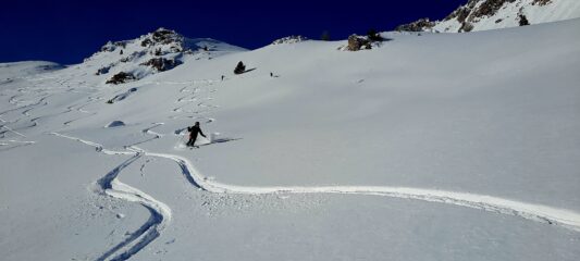 Neve bella anche verso gli chalet