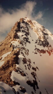 la cresta di discesa..