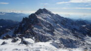 La traccia per il M.Alben vista dalla Cima della Croce.