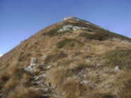 ometto dove abbandonare la traccia e proseguire per cresta verso quota 2094