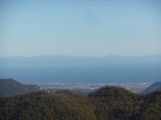 Panorama verso il mare dal crinale 