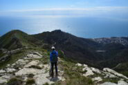 Scendendo lungo la cresta Sud