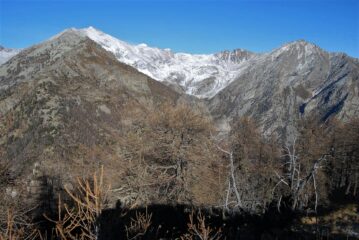 Dalla vetta: Crabun, Mont de Prial e Cime Lose Bianche