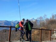 autoscatto dal Monte Bracco nella cornice del Monviso..