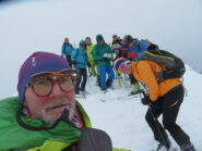 il gruppo in vetta