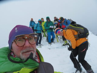 il gruppo in vetta