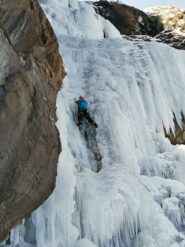 Stefano nel passaggio più delicato del tiro 