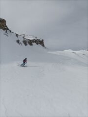 Chiara in discesa dal colle.