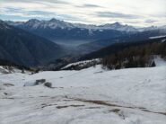 I prati finali visti dall'alto.