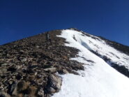 Ultimi metri sulla cresta.