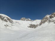 Il vallone all'altezza dell'alpeggio della Tza.