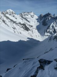 Prima parte della discesa vista dall'alto.